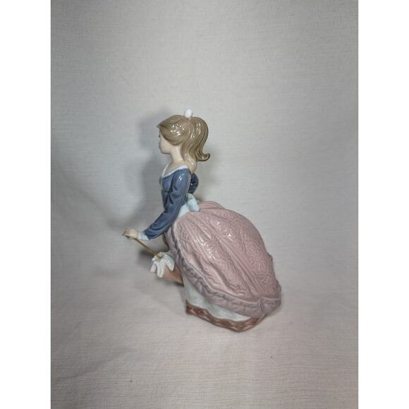 Lladro Spain Porcelain Figurine Evita 5212 Girl Umbrella Parasol Original Box - Picture 4 of 13